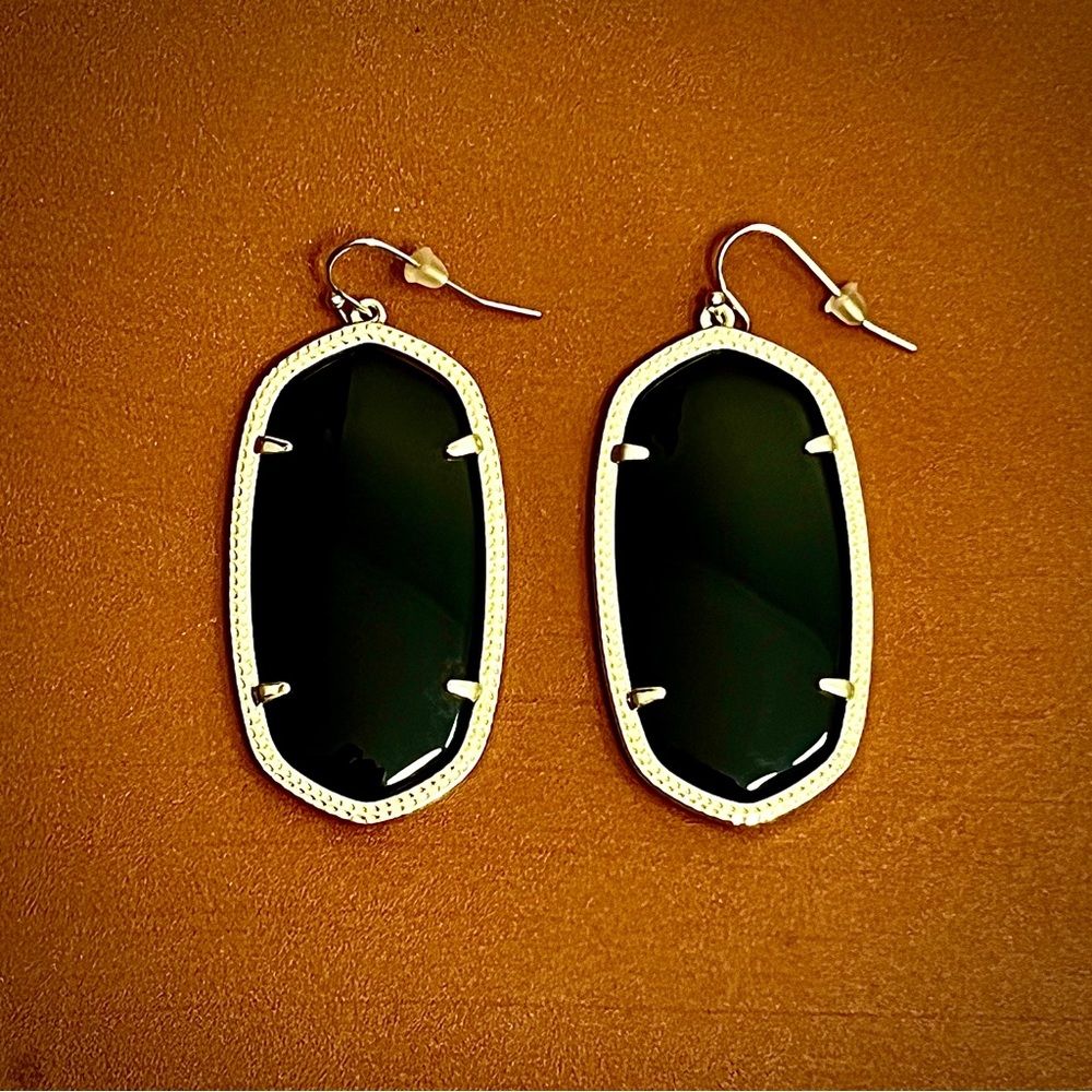 Kendra Scott Black/Gold Elle Earrings